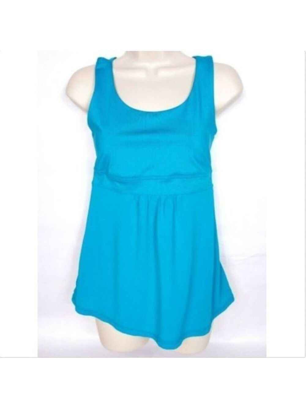 Z By Zella Teal Racerback Tank Top Women's Small